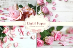 Flower Background Digital Paper Wallpaper Backdrop_21 Product Image 1