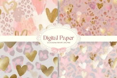 Leopard Cheetah Animal Skin Background Fur Digital Paper_22 Product Image 1