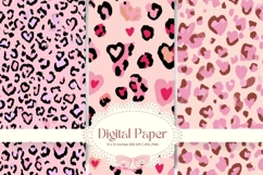 Leopard Cheetah Animal Skin Background Fur Digital Paper_25 Product Image 1