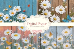 Flower Background Digital Paper Wallpaper Backdrop_28 Product Image 1