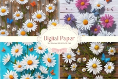 Flower Background Digital Paper Wallpaper Backdrop_29 Product Image 1