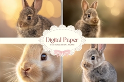 Easter Bunny Background Backdrop Rabbit Wallpaper Wall Art32 Product Image 1
