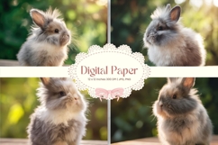 Easter Bunny Background Backdrop Rabbit Wallpaper Wall Art33 Product Image 1