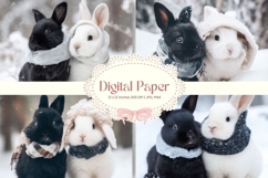 Easter Bunny Background Backdrop Rabbit Wallpaper Wall Art34 Product Image 1