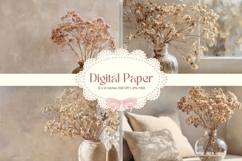 Flower Background Digital Paper Wallpaper Backdrop_34 Product Image 1