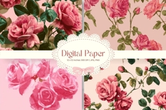 Flower Background Digital Paper Wallpaper Backdrop_37 Product Image 1