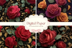 Flower Background Digital Paper Wallpaper Backdrop_4 Product Image 1