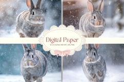 Easter Bunny Background Backdrop Rabbit Wallpaper Wall Art24 Product Image 1