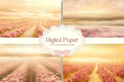 Flower Background Digital Paper Wallpaper Backdrop_5 Product Image 1