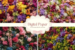 Flower Background Digital Paper Wallpaper Backdrop_53 Product Image 1
