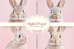 Easter Bunny Background Backdrop Rabbit Wallpaper Wall Art54 Product Image 1