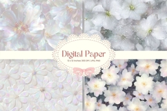 Flower Background Digital Paper Wallpaper Backdrop_54 Product Image 1