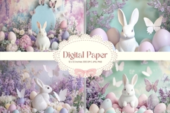 Easter Bunny Background Backdrop Rabbit Wallpaper Wall Art58 Product Image 1