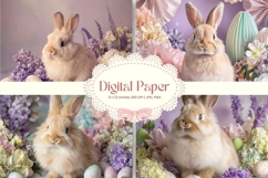 Easter Bunny Background Backdrop Rabbit Wallpaper Wall Art59 Product Image 1