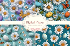 Easter Bunny Background Backdrop Rabbit Wallpaper Wall Art6 Product Image 1