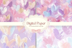 Heart Pattern Background Wallpaper Valentines Digital Paper6 Product Image 1