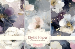 Flower Background Digital Paper Wallpaper Backdrop_63 Product Image 1