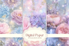 Magic Flower Background Wall art Wallpaper Backdrop_67 Product Image 1