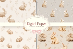 Easter Bunny Background Backdrop Rabbit Wallpaper Wall Art7 Product Image 1