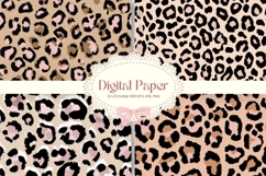 Leopard Cheetah Animal Skin Background Fur Digital Paper_7 Product Image 1