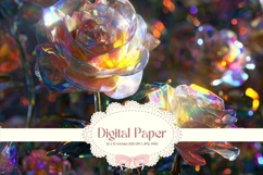 Rose Flower Background Digital Paper Wallpaper Backdrop_77 Product Image 1