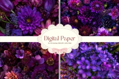 Flower Background Digital Paper Wallpaper Backdrop_8 Product Image 1