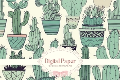 Cactus Succulent Background Wallpaper Wallart_8 Product Image 1