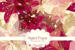 Flower Pattern Background Wallpaper Digital Paper Wrap_80 Product Image 1