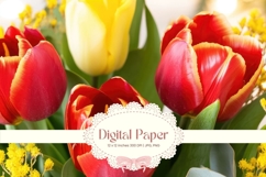 Tulip Flower Background Floral Wallpaper Backdrop_85 Product Image 1