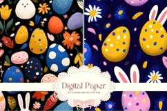 Easter Bunny Background Backdrop Rabbit Wallpaper Wall Art9 Product Image 1