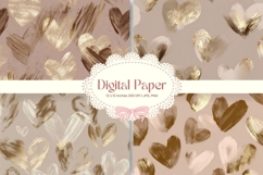 Heart Pattern Background Wallpaper Valentines Digital Paper9 Product Image 1