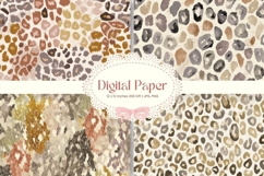 Leopard Cheetah Animal Skin Background Fur Digital Paper_9 Product Image 1