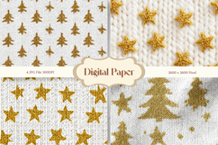 Christmas Knit Sweater Texture Background Winter Yarn_3 Product Image 1