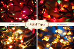 Christmas Light String Overlay Backdrop Background Wallpaper Product Image 1