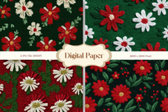 Christmas Knit Sweater Texture Background Winter Yarn_4 Product Image 1