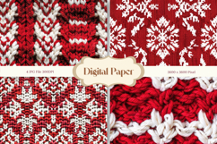 Christmas Knit Sweater Texture Background Winter Yarn_5 Product Image 1