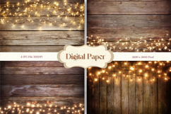 Christmas Light String Background Seamless Pattern Gift Wrap Product Image 1