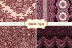 Lace Texture Background Lace Flower Wallpaper Digital Paper Product Image 1