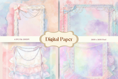 Lace Texture Background Lace Flower Wallpaper Digital Paper Product Image 1