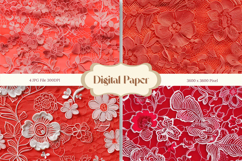 Lace Texture Background Lace Flower Wallpaper Digital Paper Product Image 1