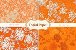 Lace Texture Background Lace Flower Wallpaper Digital Paper Product Image 1