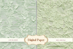 Lace Texture Background Lace Flower Wallpaper Digital Paper Product Image 1