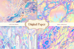 Rainbow Liquid Oil Paint Wall Art Background Wallpaper_1 Product Image 1