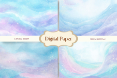 Rainbow Watercolor Background Abstract Pastel Wallpaper _1 Product Image 1