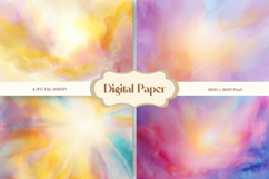 Rainbow Watercolor Background Abstract Pastel Wallpaper _2 Product Image 1