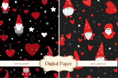 Gnome Valentine Background Love Heart Wallpaper Pattern_3 Product Image 1