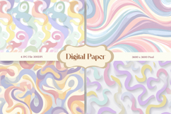 Abstract Wave Digital Paper Background Wallpaper Wallart_2 Product Image 1