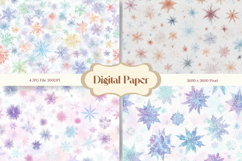 Snowflake Bokeh Sparkle Christmas Background Backdrop_1 Product Image 1