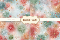 Snowflake Bokeh Sparkle Christmas Background Backdrop_2 Product Image 1