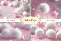 Moon Star Cloud Background Digital Paper_1 Product Image 1